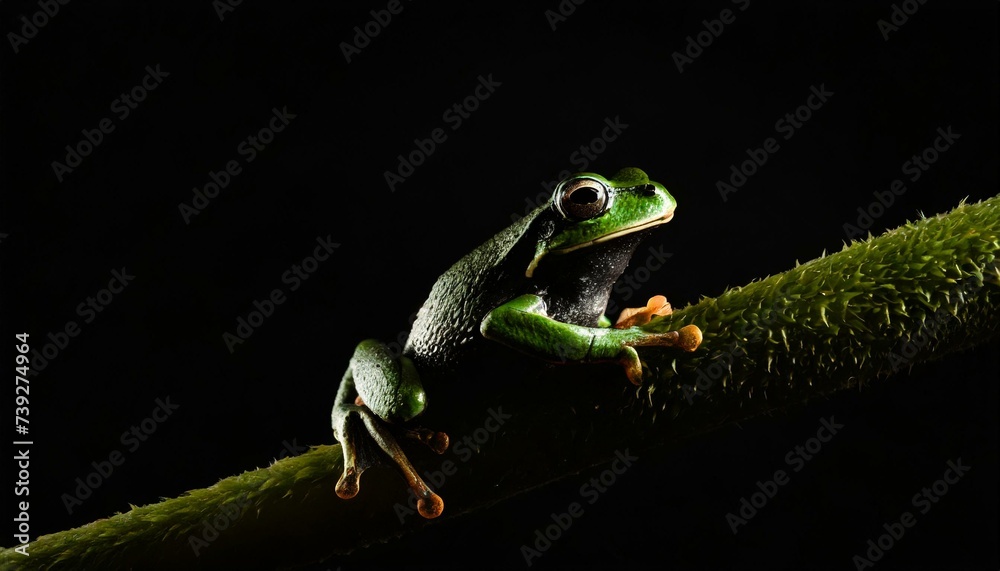 Fototapeta premium Leap Into the Extra Day: Celebrating February 29th with a Green Frog