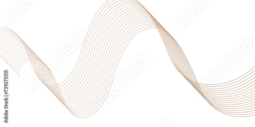 Abstract golden wave and curve lines with technology background. Vector 3d echo audio wavefrom spectrum. Abstract music waves oscillation graph. graphic energy sound waves technology concept design