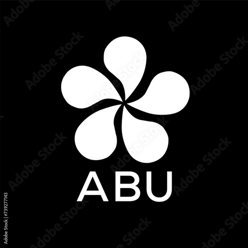 ABU  logo design template vector. ABU Business abstract connection vector logo. ABU icon circle logotype.
