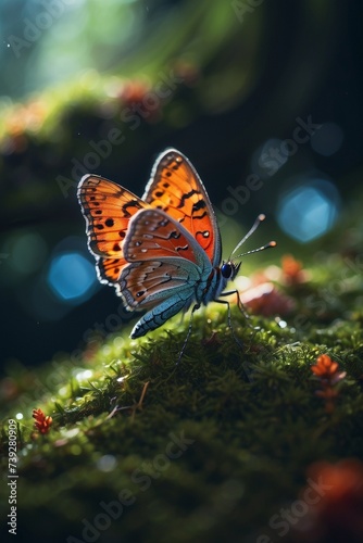 Motyl w akcji: Dynamiczne ujęcie elegancji natury