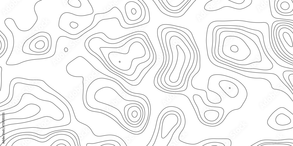 Fototapeta premium Topographic map background geographic line map with elevation assignments. Modern design with White background with topographic wavy pattern design.paper texture Imitation of a geographical map shades