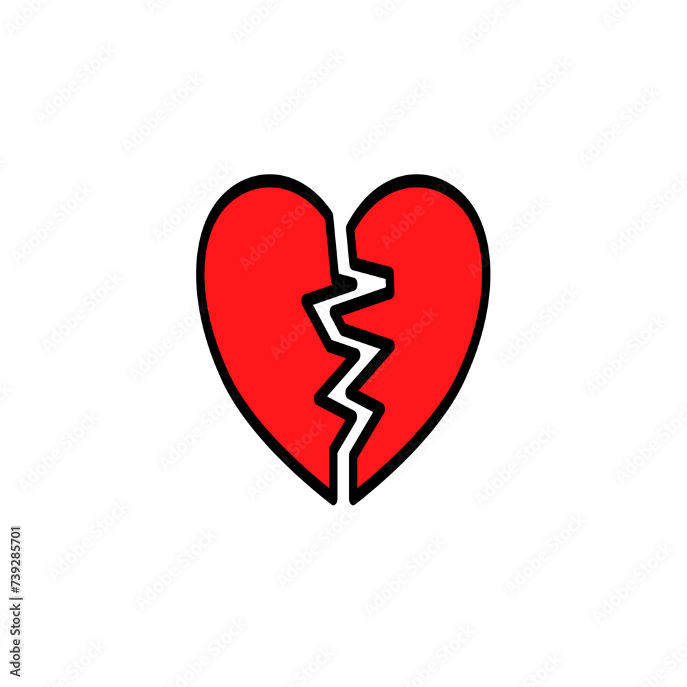 broken heart icon broken heart icon