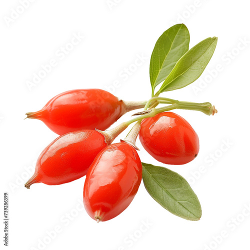 Goji berry, transparent background, isolated image, generative AI