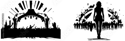 Wildlife and Shopping Cart Stock Photos: Deer, Nature, and Retail Imagery