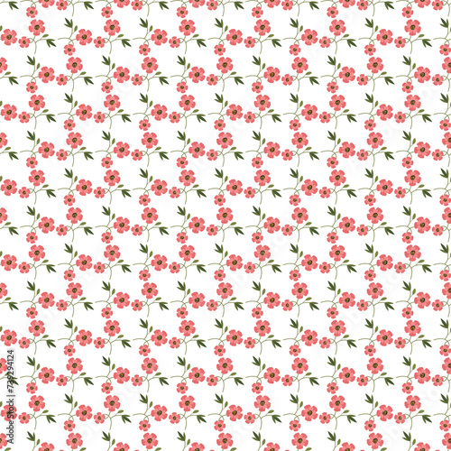 Wallpaper Mural Free vector hand drawn color small flowers pattern. Torontodigital.ca