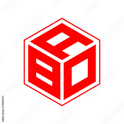Hexagon ABD logo design vector | Hexagon ABD Font logo design vector | hexagon ABD template design vector