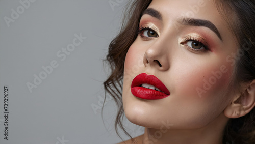 Portrait of a woman for advertising cosmetics