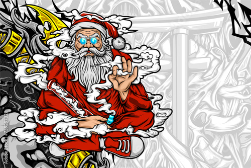 Santa claus illustration vector illustration for your print
