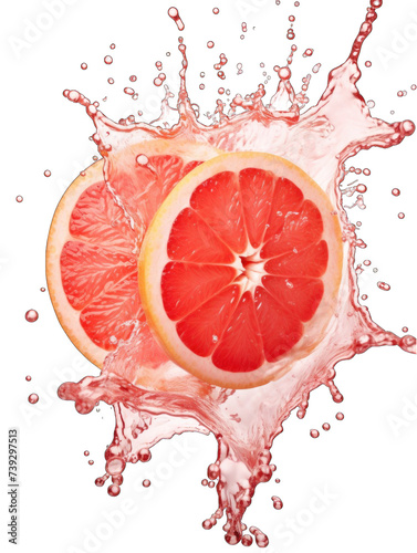 fresh grapefruit splash png
