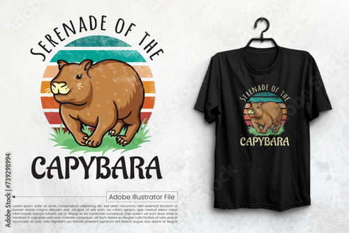 Serenade Of The Capybara T-Shirt Design