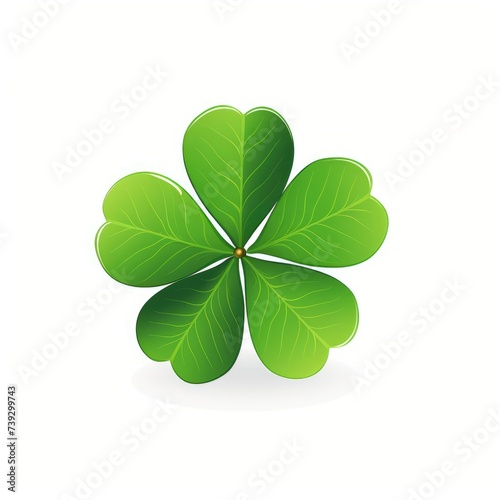 leaf clover isolated on a white background