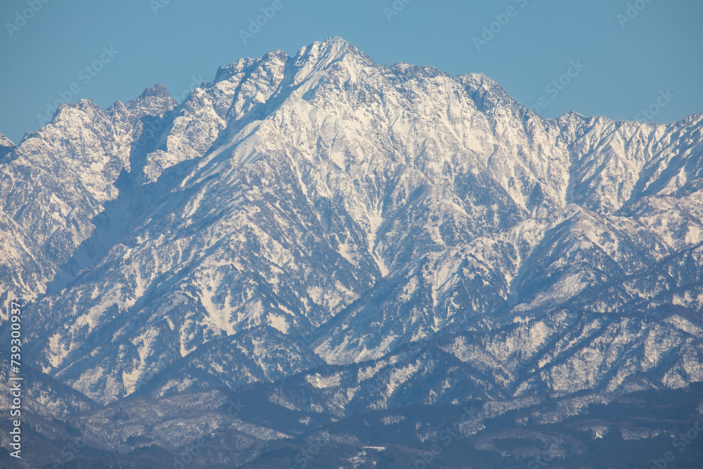 snow covered mountains