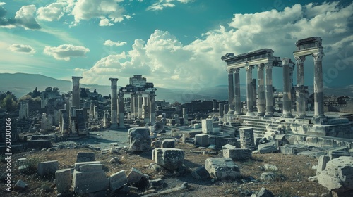 Ancient ruins brought to life through a modern lens