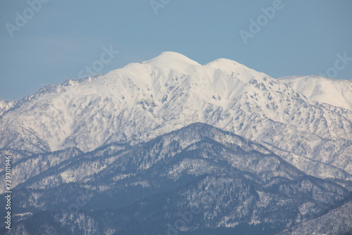 snow covered mountains