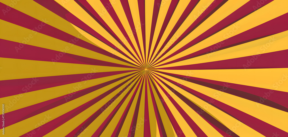 Obraz premium retro sunburst background, Abstract Background in Yellow and Red: Symbolism of the Sun
