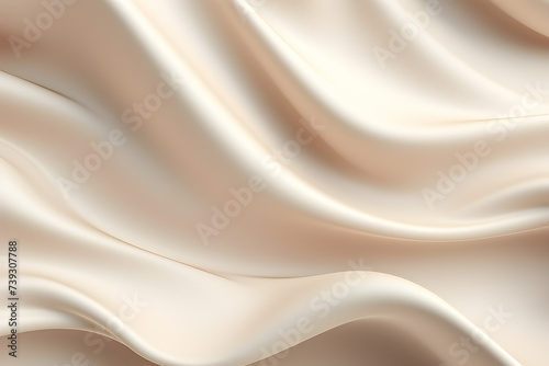 3D illustration white stripes in the form of wave waves, futuristic background. generated by AI. 3D illustration