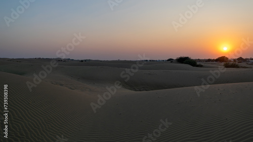 Sand dunes in Thar dessert of jaisalmer