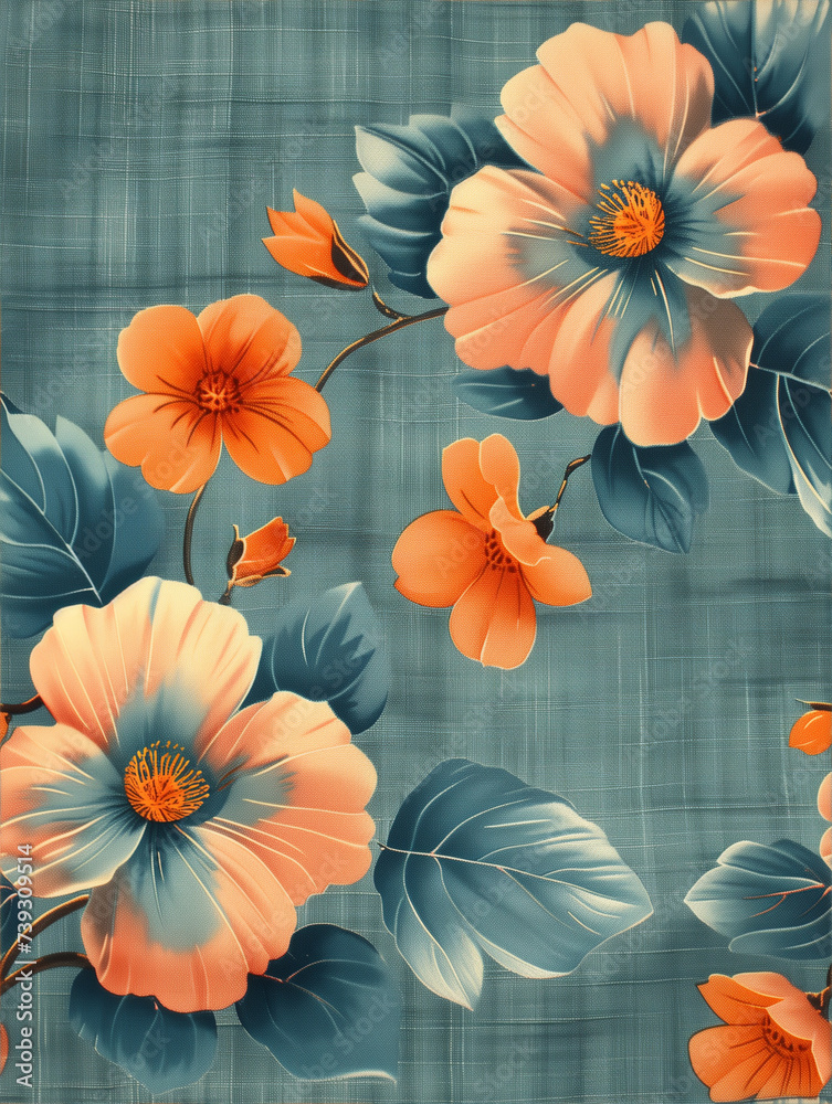 Floral pattern 1940s Floral pattern 1940s
