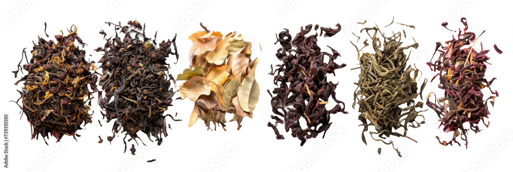 Premium Tea Leaf Bundle - obrazy, fototapety, plakaty 
