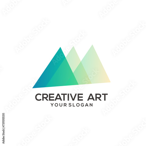 Mount logo gradient colorful design