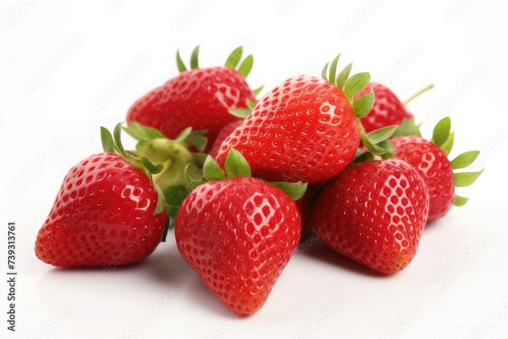 Strawberries isolated over white background Strawberries isolated over white background