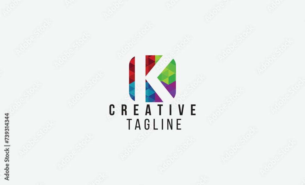 K Letter Modern, unique, simple Abstract logo K Letter Modern, unique, simple Abstract logo