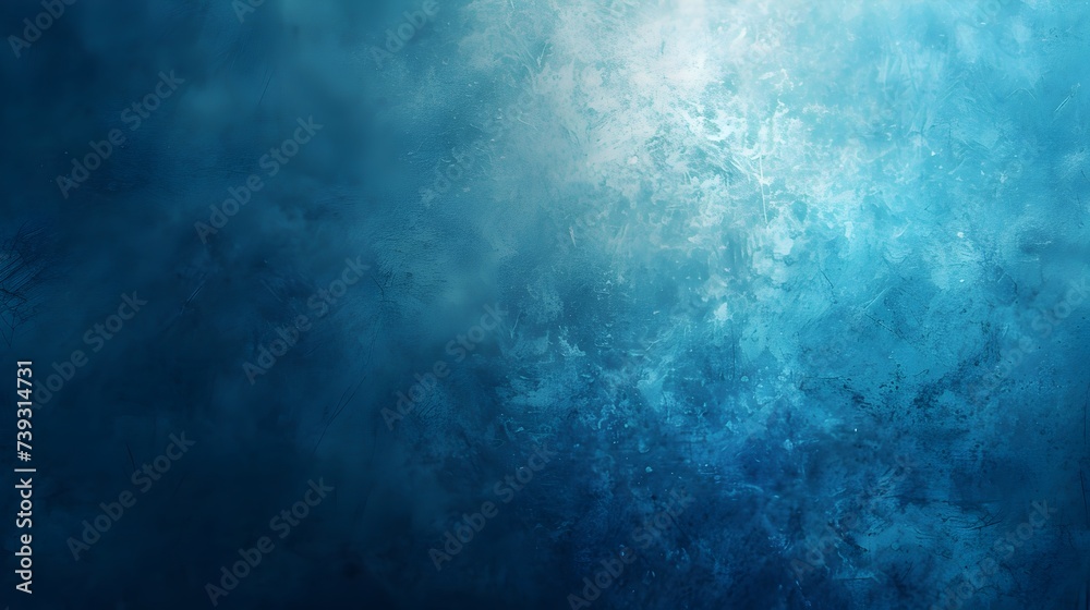 Fototapeta premium Sky Blue Serenity: Grainy Texture Plain Background, Hand Edited Generative AI