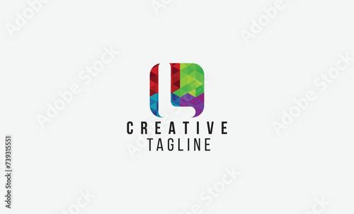 L Letter Modern, unique, simple Abstract logo