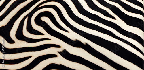Obraz na płótnie Trendy zebra skin pattern background . Animal fur, texture background for Fabric design, wrapping paper, textile and wallpaper, extra wide w salonie