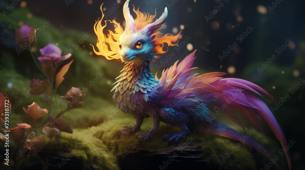 Obraz premium dragon close up