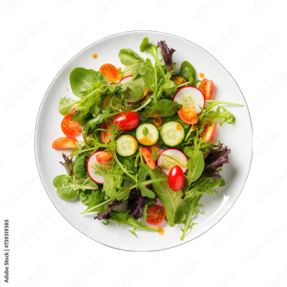 Fresh Salad On White palet png Fresh Salad On White palet png
