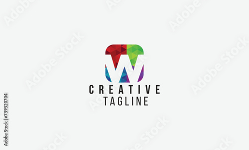 W Letter Modern, unique, simple Abstract logo