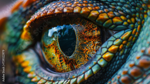reptile eye  extreme close-up