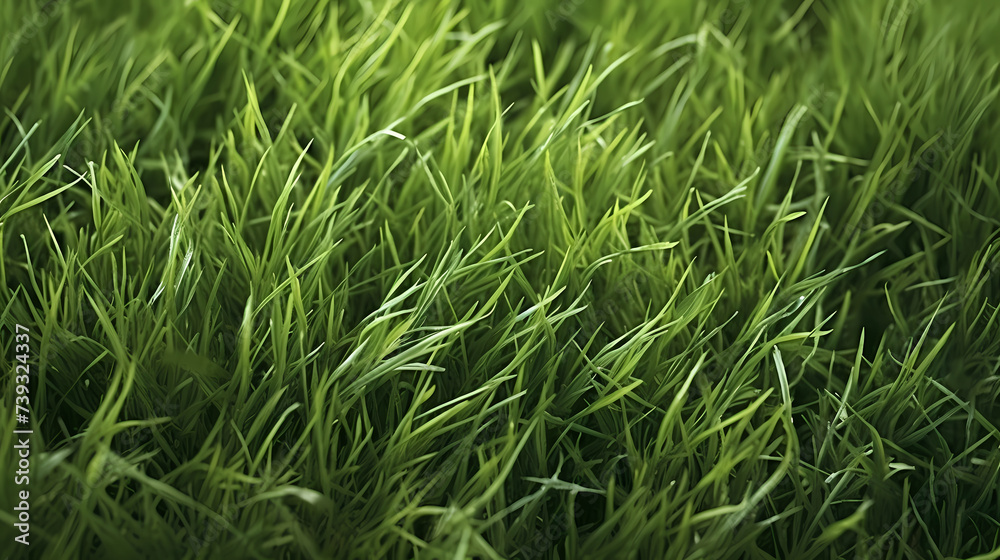 Fototapeta premium Grass texture background, close-up of green grass