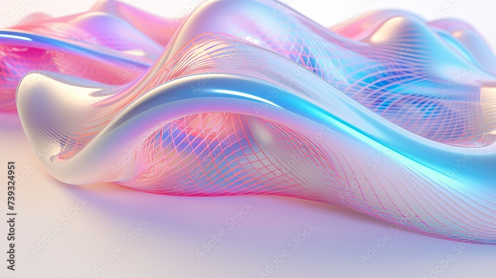 Contemporary digital abstract 3d background with ample copy space for text and design elements