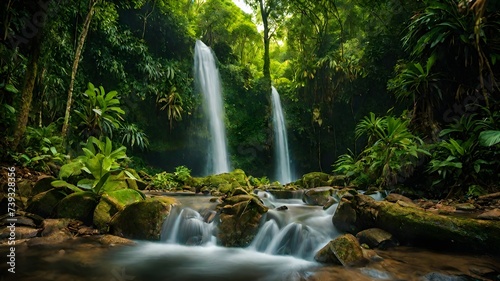 waterfall background very cool 