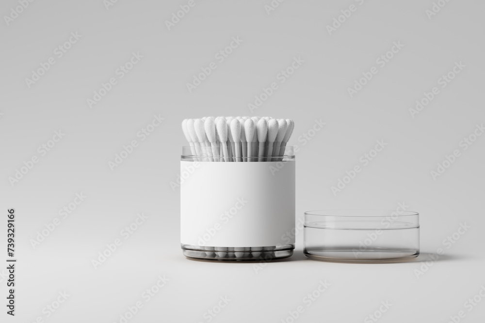 Cotton Swab Packaging Mockups

Clear plastic cotton swab packaging container mockups