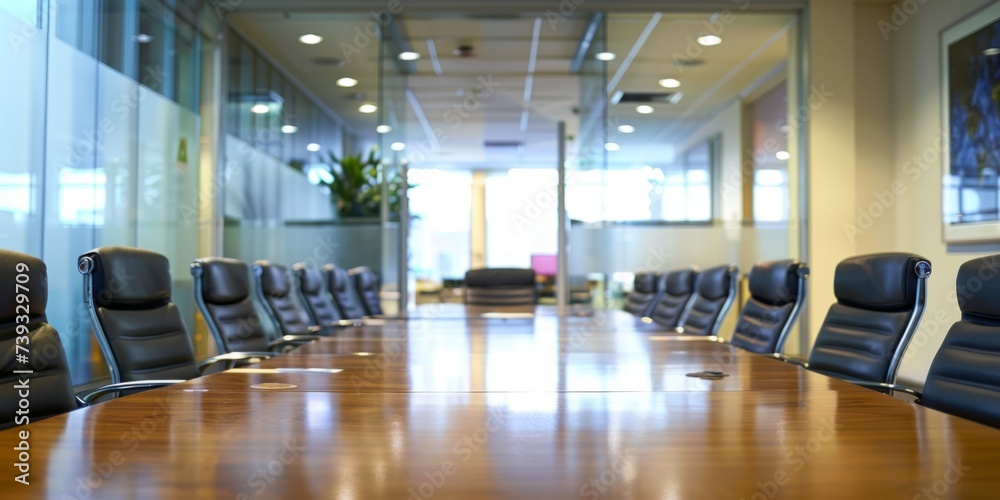 empty meeting room Generative AI
