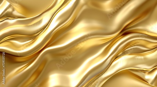 Abstract Gold Foil Style Background Design, Hand Edited Generative AI