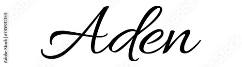 Aden - black color - name written - ideal for websites,, presentations, greetings, banners, cards,, t-shirt, sweatshirt, prints, cricut, silhouette, sublimation	


