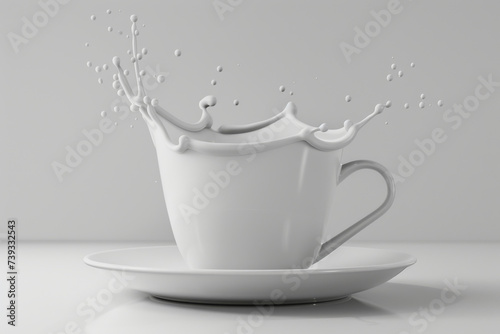 Morning Elixir, Fluid Coffee Cup Visual