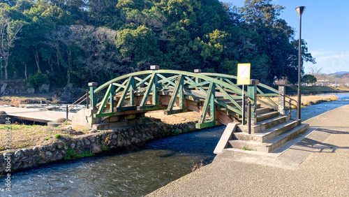 大分県日田市の亀山公園の緑橋 photo