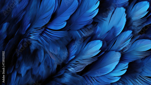 Close up of red feathers, red background