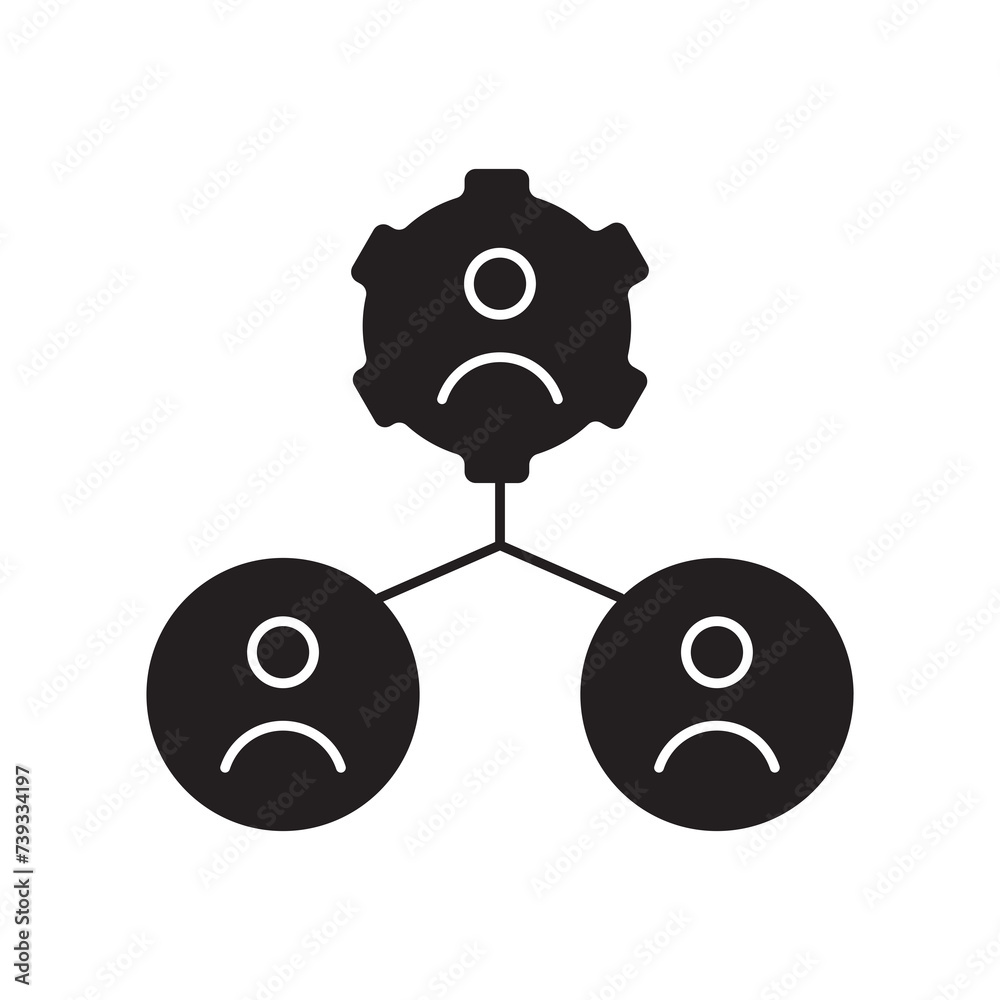 Boss icon, leader, hierarchy, structure, hierarchical structure, worker, networking Boss icon, leader, hierarchy, structure, hierarchical structure, worker, networking
