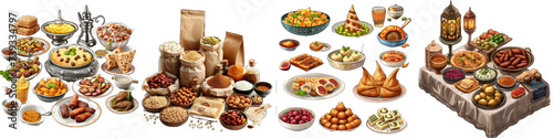 Sehri Ramadan Hyperrealistic Highly Detailed Isolated On Transparent Background Png File