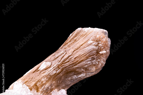 Stilbite macro photography detail texture background. from Nasshik Dist. Muharashtra India. close-up raw rough unpolished semi-precious gemstone photo