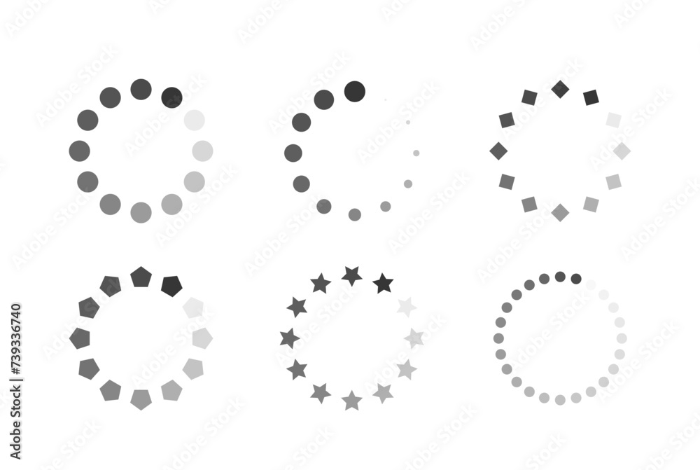 Circular Vector Icon Symbolizes Indication, Progress, Loading, Or Downloading In Digital Interfaces For Web Design Circular Vector Icon Symbolizes Indication, Progress, Loading, Or Downloading In Digital Interfaces For Web Design