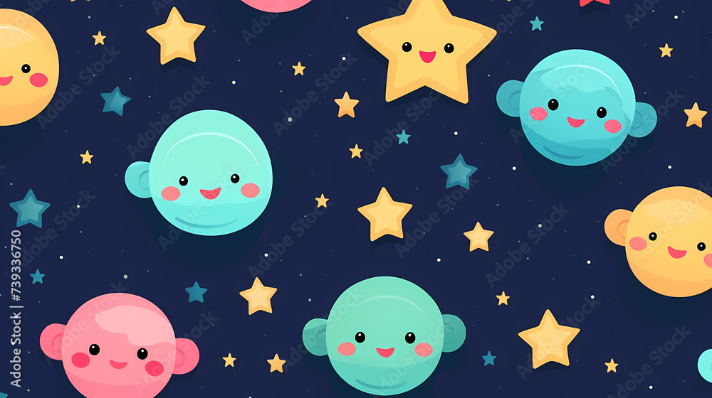 Vibrant star paper stickers collection Vibrant star paper stickers collection