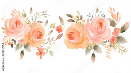 Beautiful pink rose bouquet flowers background  symbolizing Valentine s Day  wedding  love