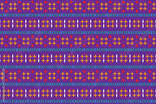 illustration pattern of the crass color on violet background.